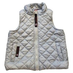 Canada Weathergear Infant Baby Gray Zip Up Puffer Vest, Size 12 months